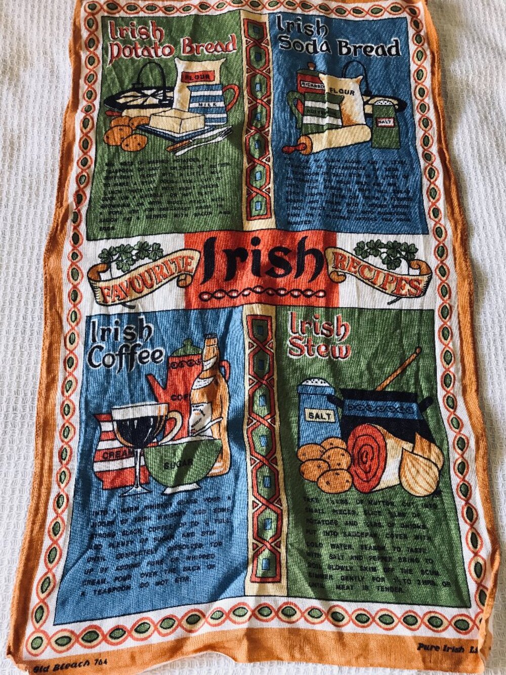 Vintage Irish Linen tea towel